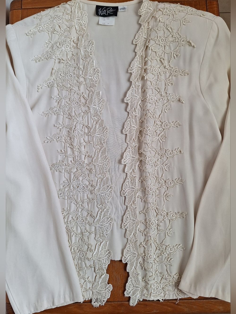Wild Rose Lace Garden Maxi Dress 2 Piece Mother of Bride Formal Vintage M/L - Picture 3 of 15